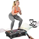 AXV Vibration Plate Fitness Platform Exercise Machine Vibrating Shaking Full Body Shaker Workout Vibrate Stand Shake Board Sp