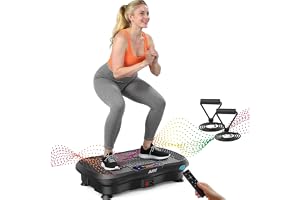 AXV Vibration Plate Fitness Platform Exercise Machine Vibrating Shaking Full Body Shaker Workout Vibrate Stand Shake Board Sport for Weight Loss Fat Burner for Gym Home Office