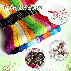 Rainbow Colors Embroidery Floss - Cross Stitch