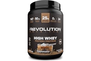 Revolution Nutrition, High Whey, Protein Powder 2LB, Whey Isolate, Gluten Free, Lean Muscle Mass For Men & Women, 25g of Prot