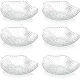 Clear Glass sector Dinner Plate salad food Mini Bowl,Set of 6