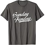 Sunday Funday T-Shirt & Game Day TeesSunday Funday T-Shirt Vintage Fun Day Sports Design Tee T-ShirtOEKO-TEX STANDARD 100
