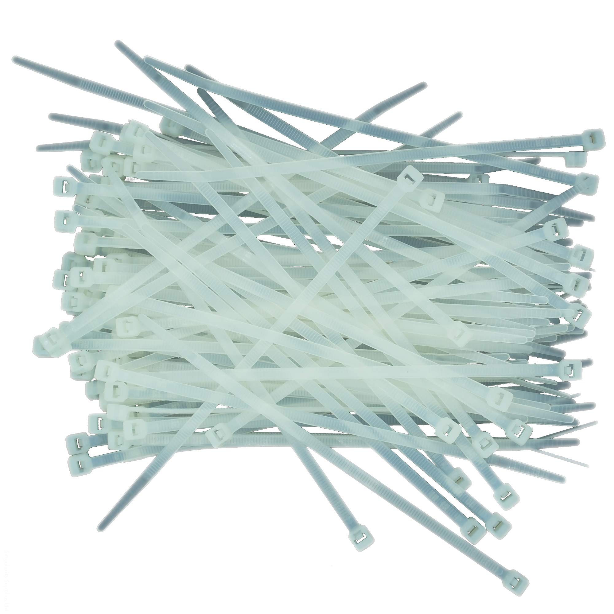 M2.5 (2.5mm x 100mm) Cable Tie (Locking) - Nylon (White) (Pack of 100)