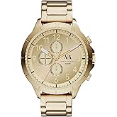 A|X Armani Exchange Chronograph Watch for Men with Stainless Steel, Silicone or Leather Band