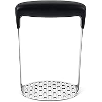 OXO Good Grips Stainless Steel Smooth Potato Masher, Black/Silver