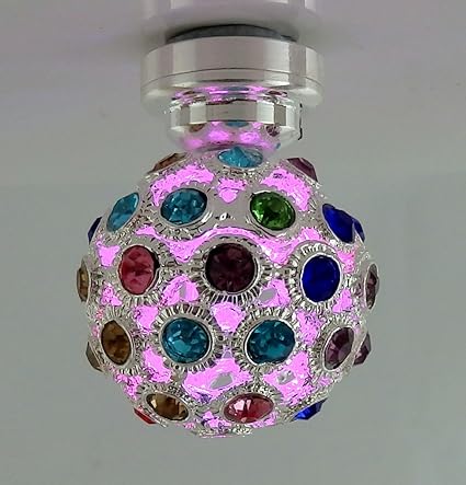Melody Jane Dolls Houses House Miniature Lighting 1 12 Scale Led Battery Ceiling Lamp Disco Light
