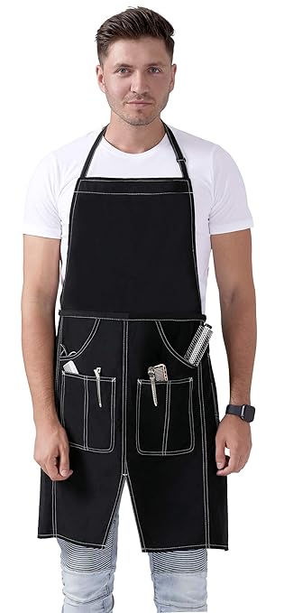 Amazon Com Hair Stylist Apron For Women With Pockets Barber