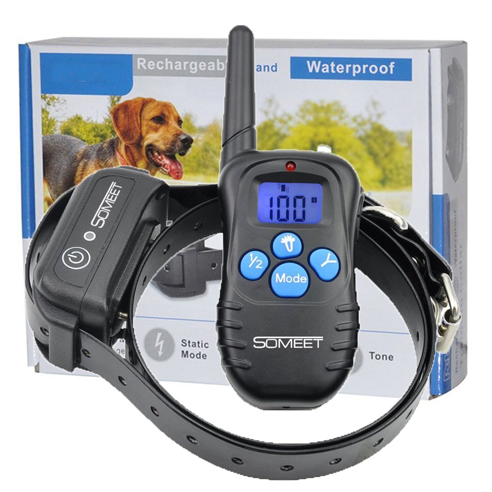 Someet Waterproof 330 Yards Remote Dog Training Collar Beep Vibration