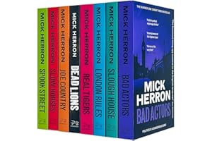 Slough House Thriller Series 8 Books Collection Set By Mick Herron (Slow Horses, Dead Lions, Real Tiger, Spook Street, London Rules, Joe Country, Slough House & Bad Actors)