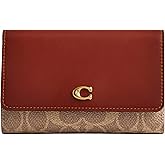 COACH Coated Canvas Signature Essential Medium Flap Wallet