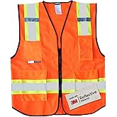 Salzmann Multi-Pocket Safety Vest - Reflective High Visibility Vest - Made with 3M Reflective Material