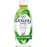 Downy RINSE &amp; REFRESH Laundry Odor Remover and Fabric Softener for Activewear, Active Fresh Scent, 48 oz