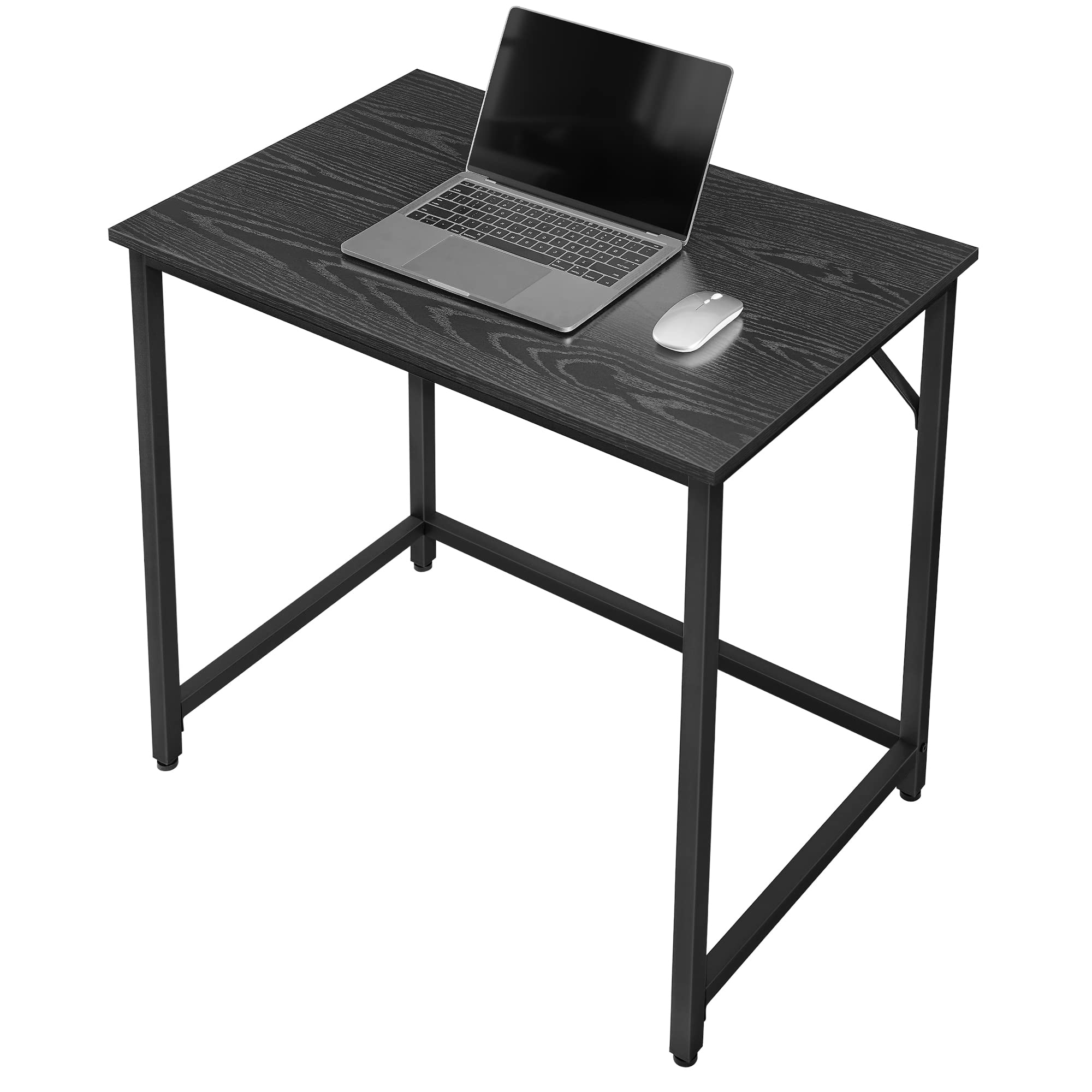 VASAGLE Tisch, Computertisch, Bürotisch, 80 x 50 x 76 cm, für Arbeitszimmer, Schlafzimmer, Wohnzimmer, ebenholzschwarz-tintenschwarz LWD038B56V1 9
