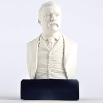 Thomas Jefferson Polystone Bust - 6 Inch Ivory White Sculpture For Office Or Home Decor