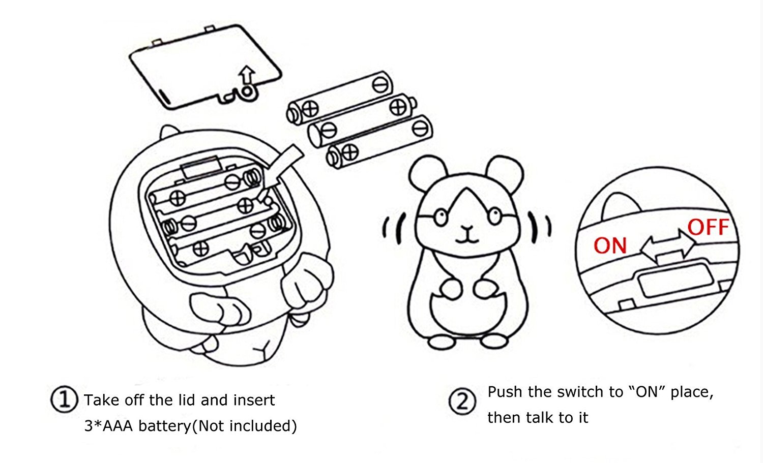 Clobeau Lovely Christmas Electronic Pet Talking And Walking - Main Image