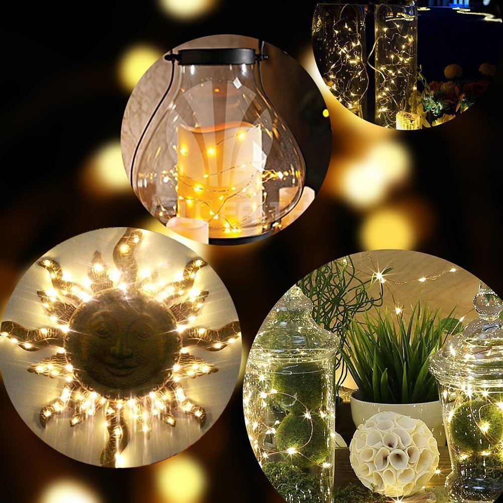 Kohree 12 Pack LED String Lights Copper Wire Lights, Battery Operated