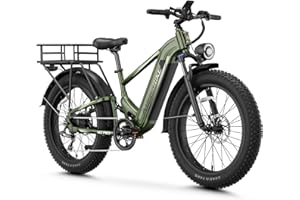 LEONX M2 Pro Electric Bike,1800W Motor Electric Bike for Adults, 26'' x 4.0'' Fat Tire Ebike with 48V 17.5AH Battery, 36MPH 85Miles Long Range Electric Mountain Bike, Up to 110 Nm
