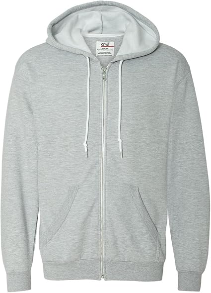 anvil zip hoodie