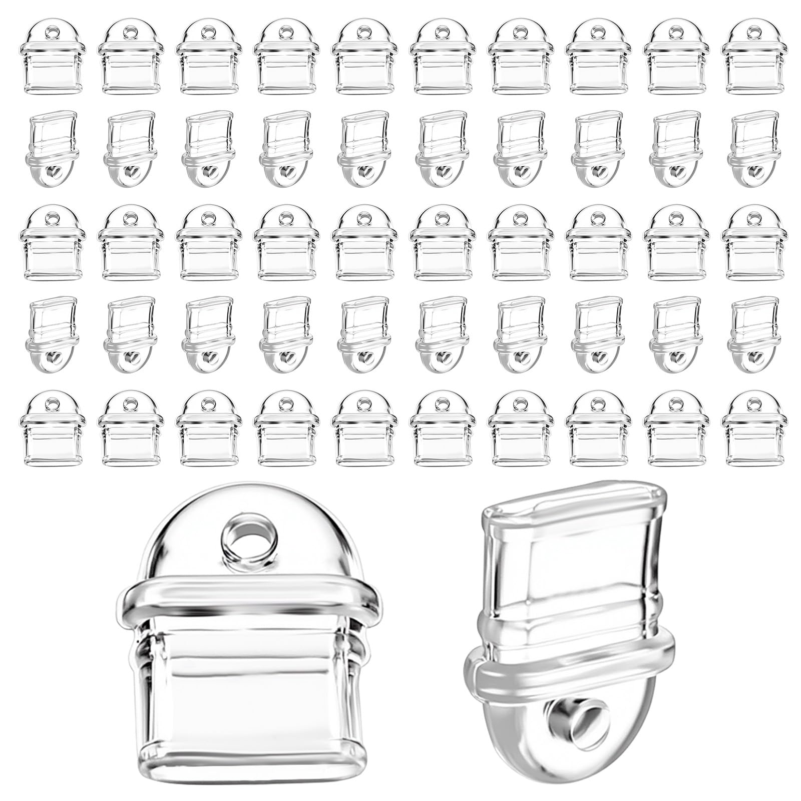 50 Pcs White Anti Dust Silicone Type C Charging Port, Clear Charging Port Covers Anti Plug Cover Plugs, Protector Protective Dust Plug for Phones Laptops
