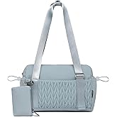 Small Gym Bag for Women Quilted Mini Tote with Wet Compartment and Coin Purse, Cute Duffle Bag for Girls Workout Sport Travel