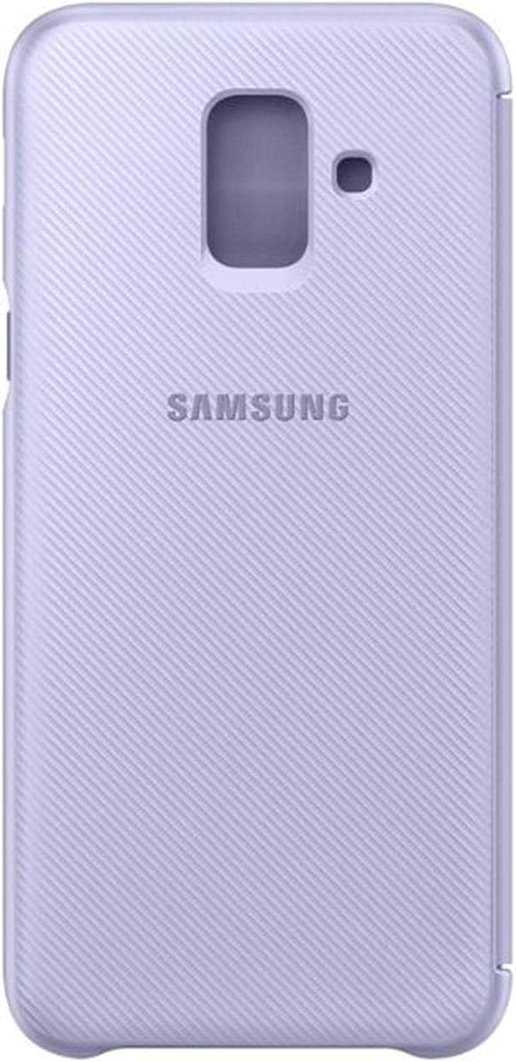 Samsung Original A6 Wallet Folio Flip Cover Case - Violet, Samsung Galaxy A6 (2018) - Image 5