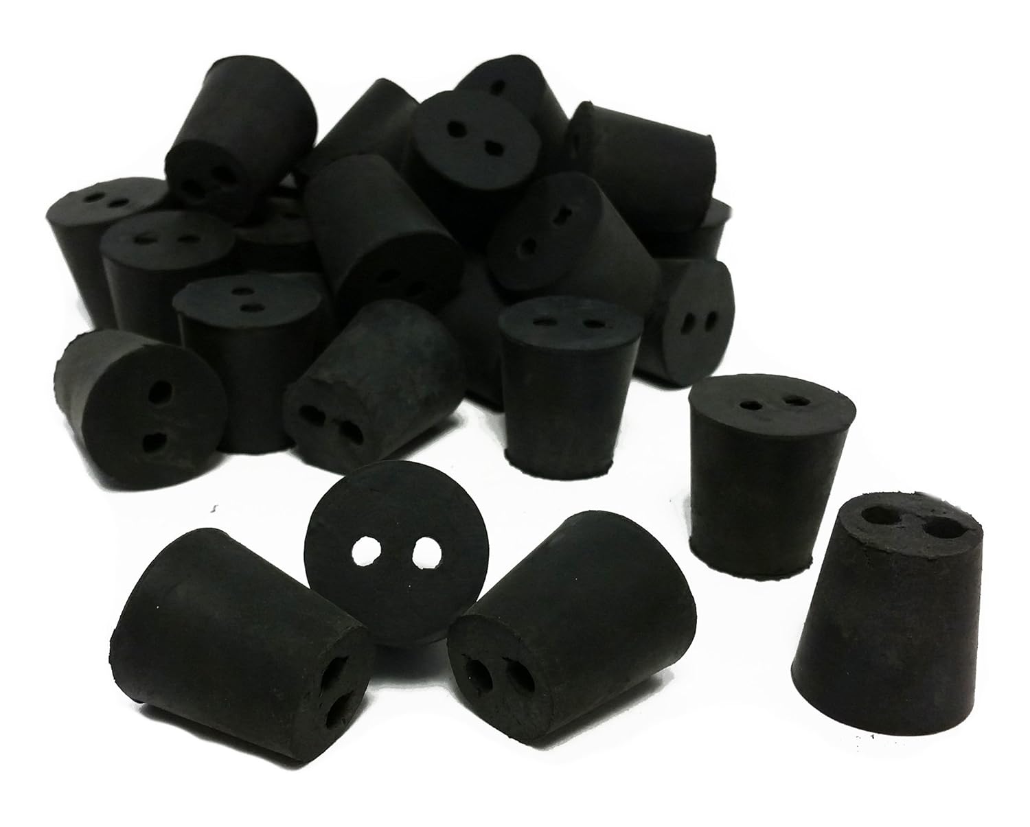 GSC International RS32 Rubber Stoppers, Size 3, Drilled 2Holes (1