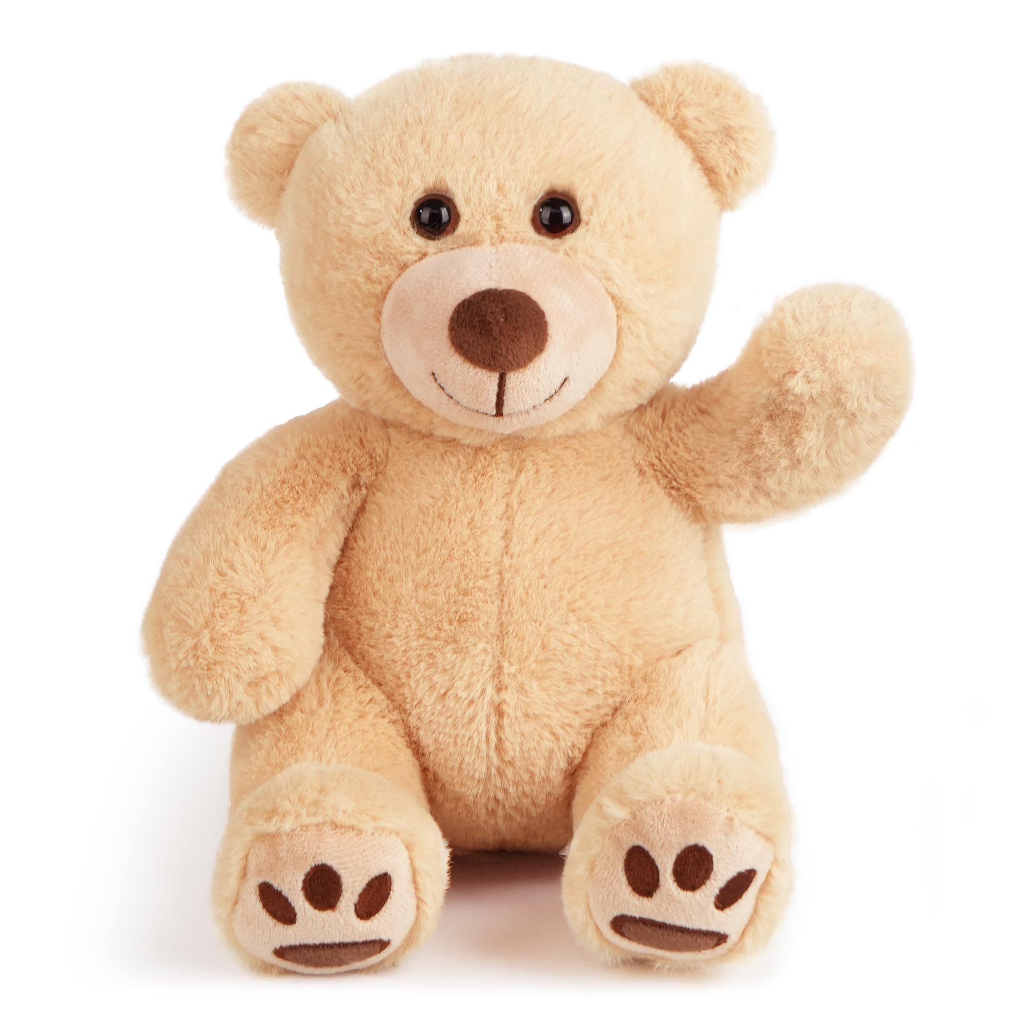LotFancy Teddy Bear Stuffed Animal, 20cm Brown Baby Bear Plush Toy, Gift for Kids Boys Girls