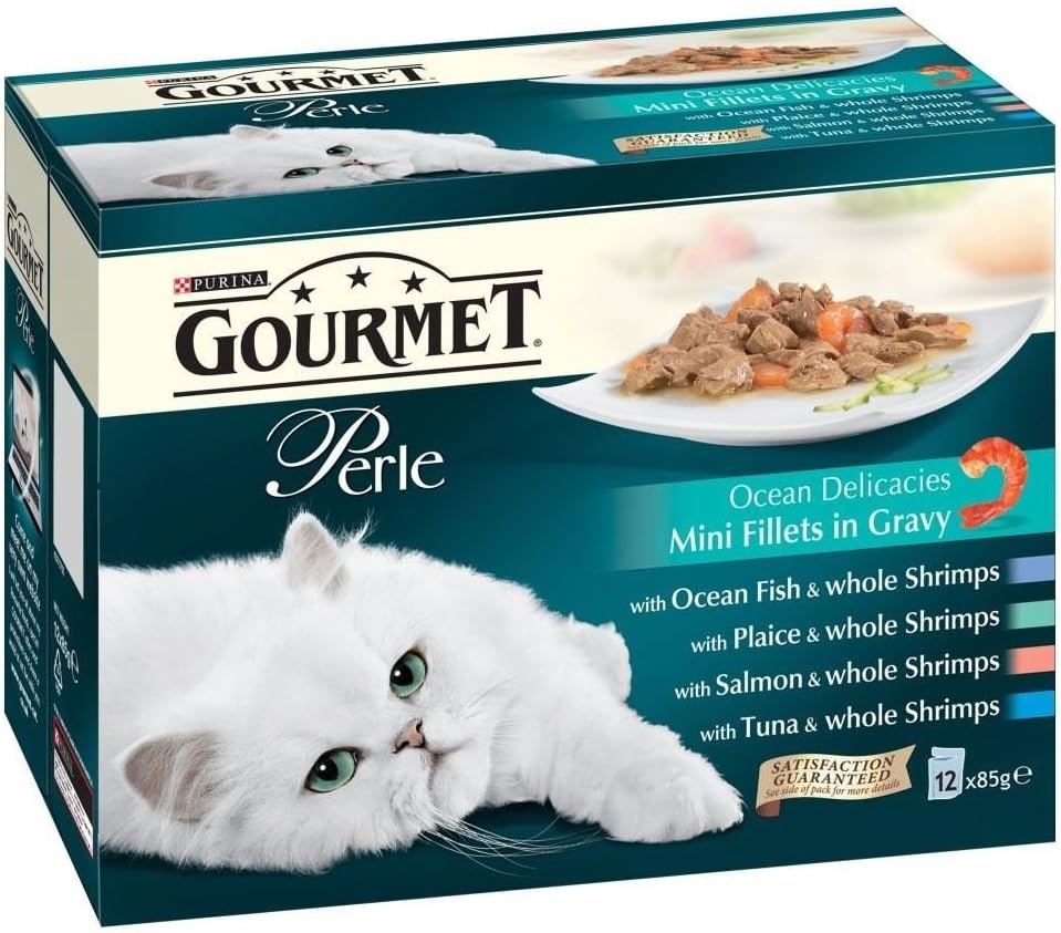 Purina Gourmet Perle Ocean Delicacies Mini Fillets in Gravy - Pouch (12x85g)