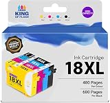 KING OF FLASH Replacement Ink 18XL for Epson XP XP-425 XP-422 XP-415 XP-312 view 1