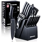 RAXCO Knife Set,Kitchen Knife Set With Block Knife