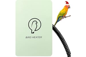 Kokopro Bird Heater for Cage - Snuggle Up Bird Warmer for Exotic Pet Birds, 10W African Grey, Parakeets, Parrots, (3.7"x5.7")
