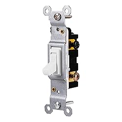 GE Grounding Toggle Switch, Single Pole, In Wall