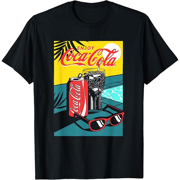 Amazon.com: Coca-Cola - Coca-Cola Warped With Can T-Shirt