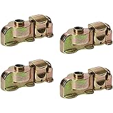 US Cargo Control L Track Double Stud Fitting with Bolt Thread, Use with L Track Rails in Your Truck Or Trailer to Create Instant Tie-Down Anchor Points, Working Load Limit of 1,333 Pounds, 4 Pack