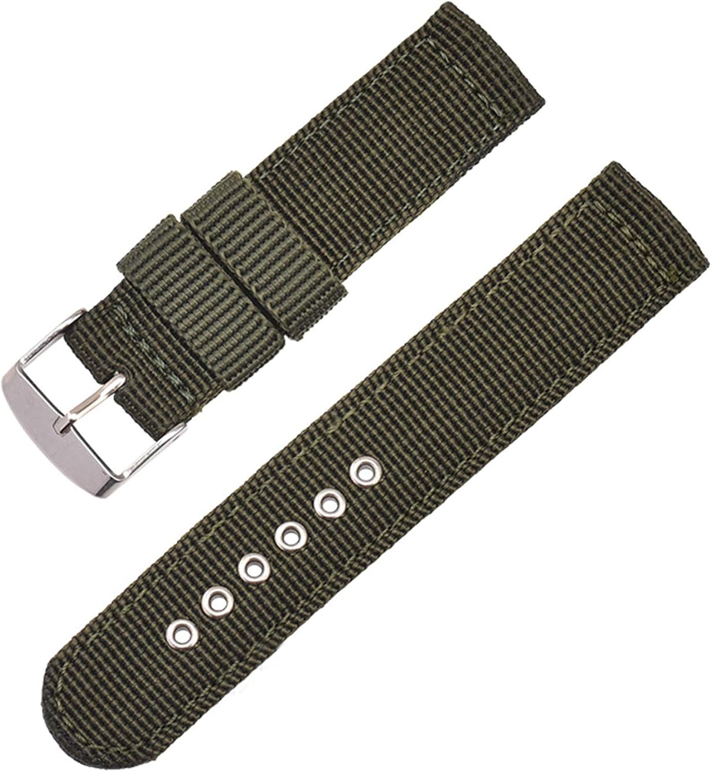 16mm/18mm/20mm/22mm/24mm Waterproof Watch Band Nylon Strap Replacement