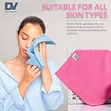 DualVertex 30 Microfibre Face Cloths 15x15cm Reusable Makeup Remover Wipes view 2