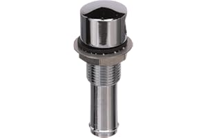 Seachoice Thru Hull Fuel Tank Vent, Chrome-Plated Brass, 5/8 in.