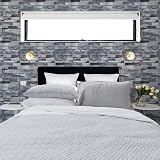 Ohmywor Grey Brick Peel and Stick Wallpaper 45x300cm Self Adhesive PVC view 5