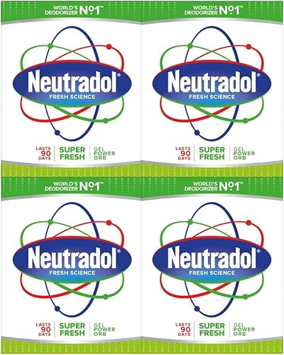 Neutradol Slow Release Gel Air Freshener Odour Eliminator 4 Pack