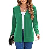 Womens Casual Lightweight Long Sleeve Cardigan Flowy Soft Open Front Knit Cardigan Sweaters