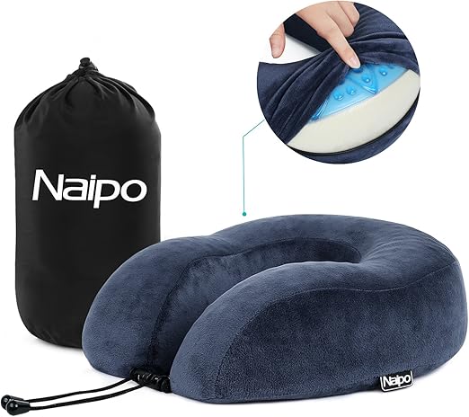 Amazon Com Naipo Travel Pillow Memory Foam Neck Pillow With