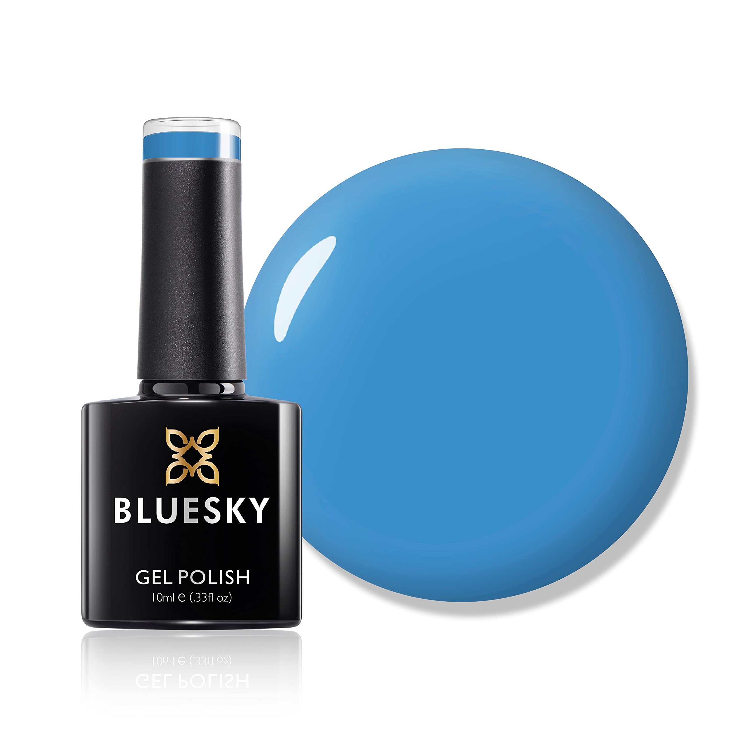 Bluesky Gel Nail Polish, Summer 2021 Collection, Wipeout Ss2114, 10 ml Blue, Bright (Requires Curing Under LED or UV Lamp)