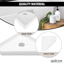 Questech Decor 5" Soap Dish, Corner Shelf for