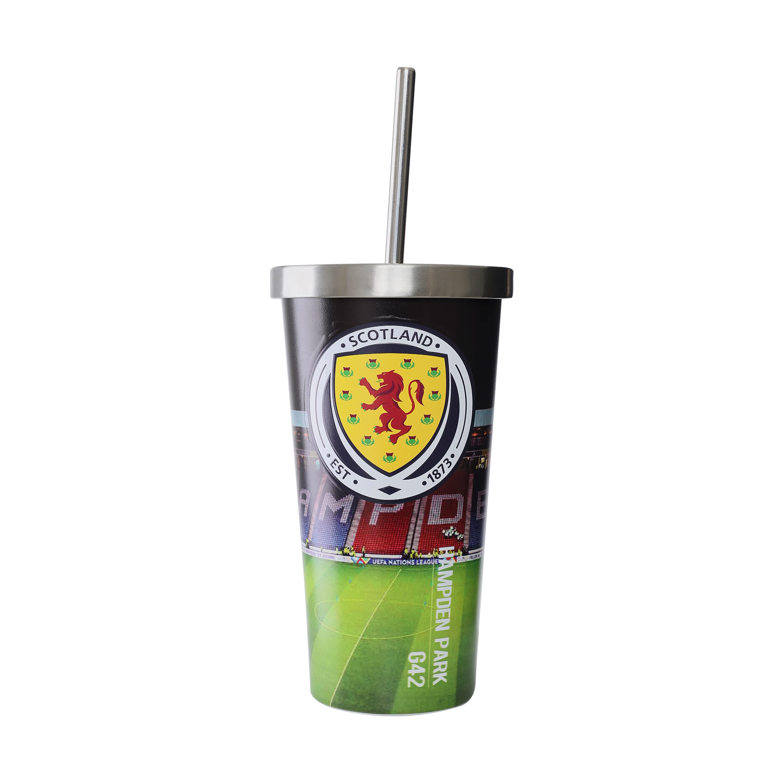 FOCO Officially Licensed Scotland Digital Print Stadium Cup and Straw