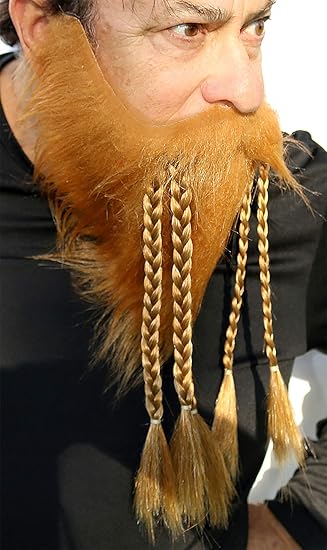 Amazon Com Fake Viking Beard Self Adhesive False Costume Facial