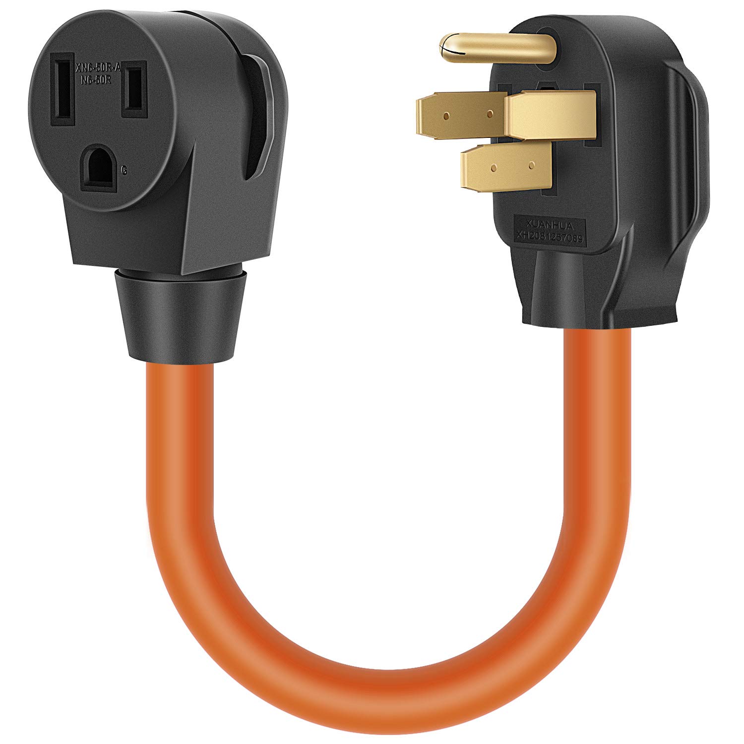 Photo 1 of Cleyean Nema 14-50P to 6-50R Welder Adapter Cord, Welder Plug Outlet Adapter Power Cord Heavy Duty STW 8AWG, 50Amp, 250V, 1.5FT