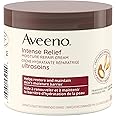 Aveeno Intense Relief Moisture Repair Cream, Shea Butter, Triple Oat, Extra Dry Skin Moisturizer, Fragrance Free, 306mL