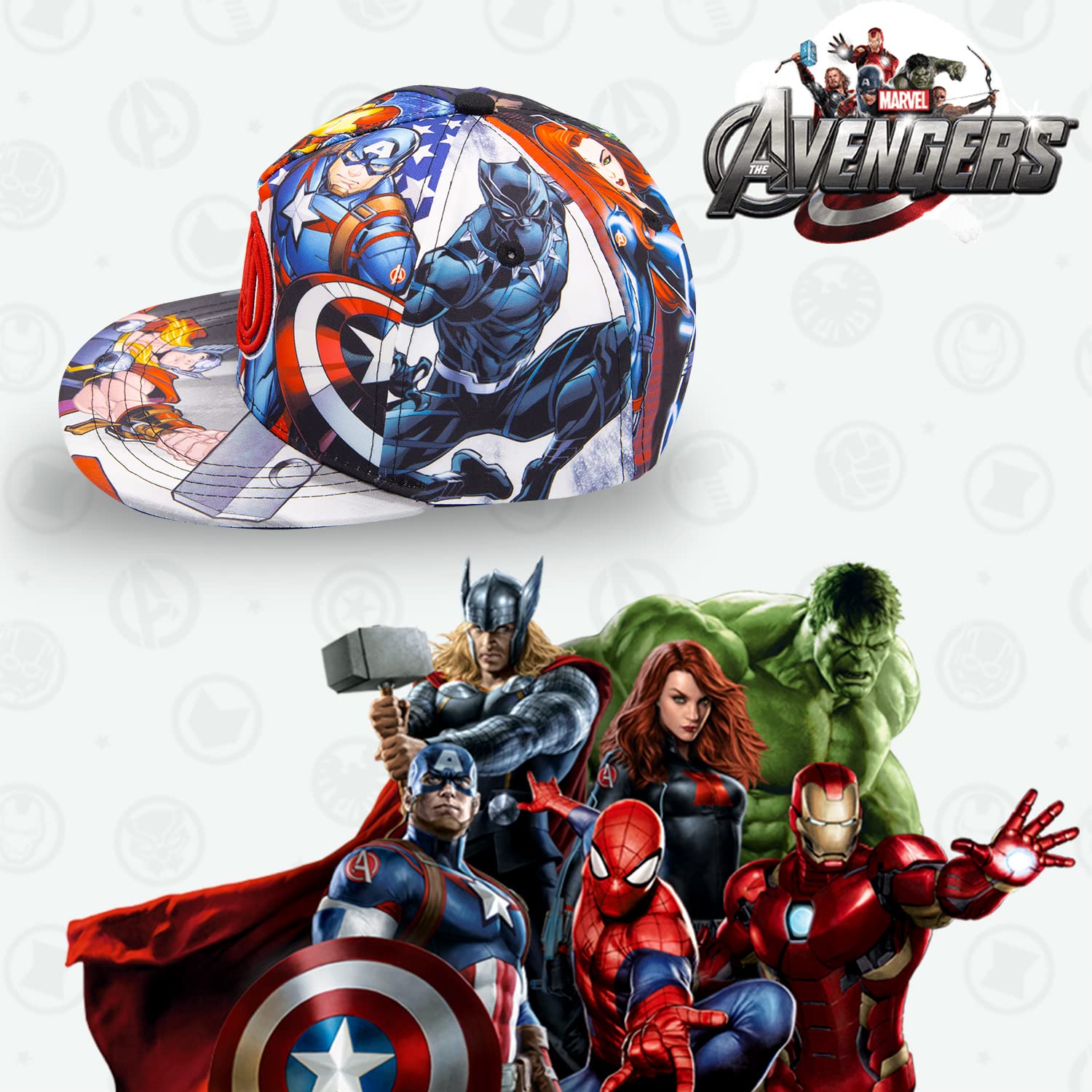 Marvel Legends Captain America, Ironman, Avengers, Hulk Baseball Cap for Boys – Avengers Hat Youth Ages 5-14