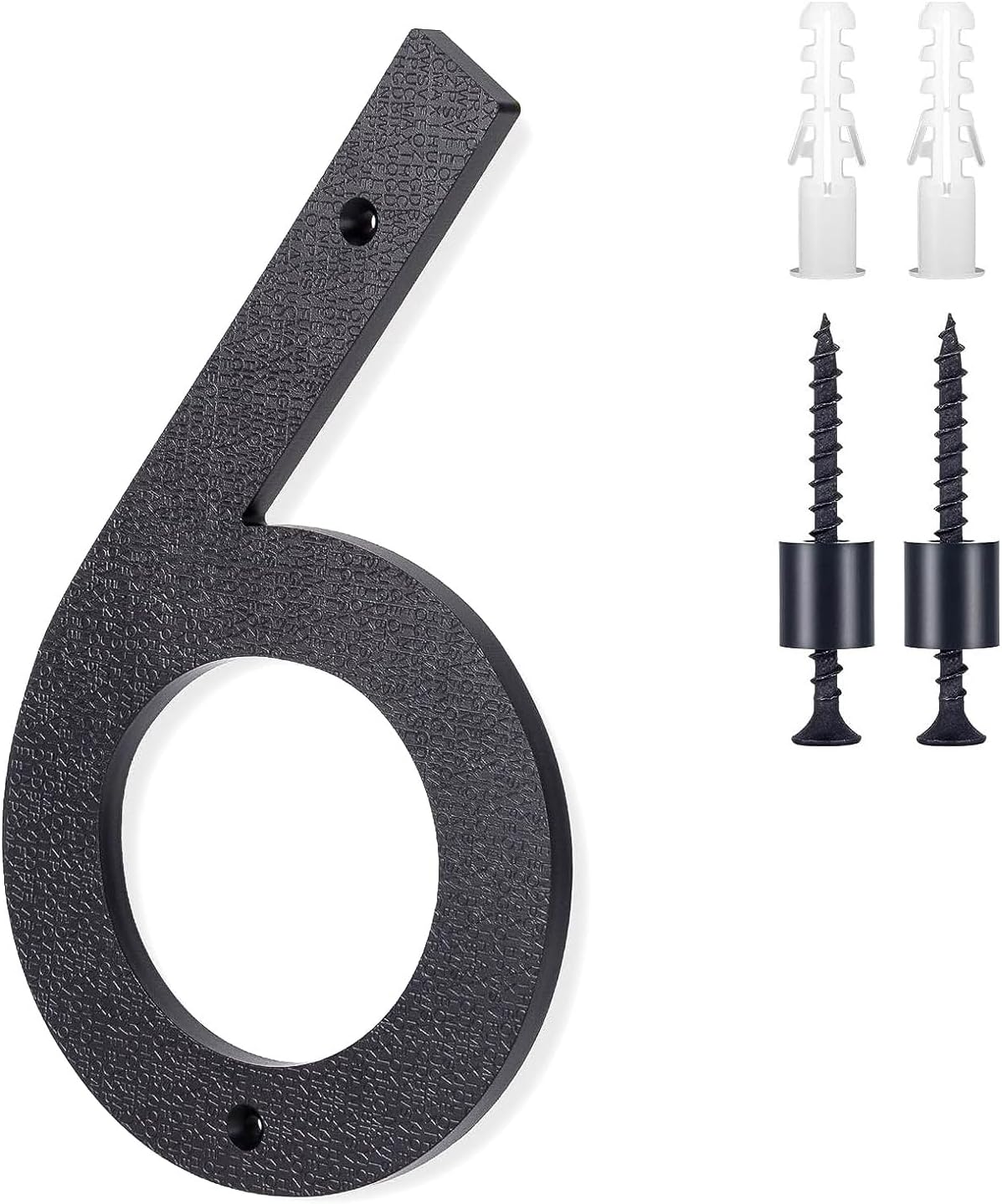 Address Signs - 8 Inch Large House Numbers,Floating House Numbers, Big Modern House Numbers, Garden Door Address Numbers for House, 911 Visibility Signage (6)