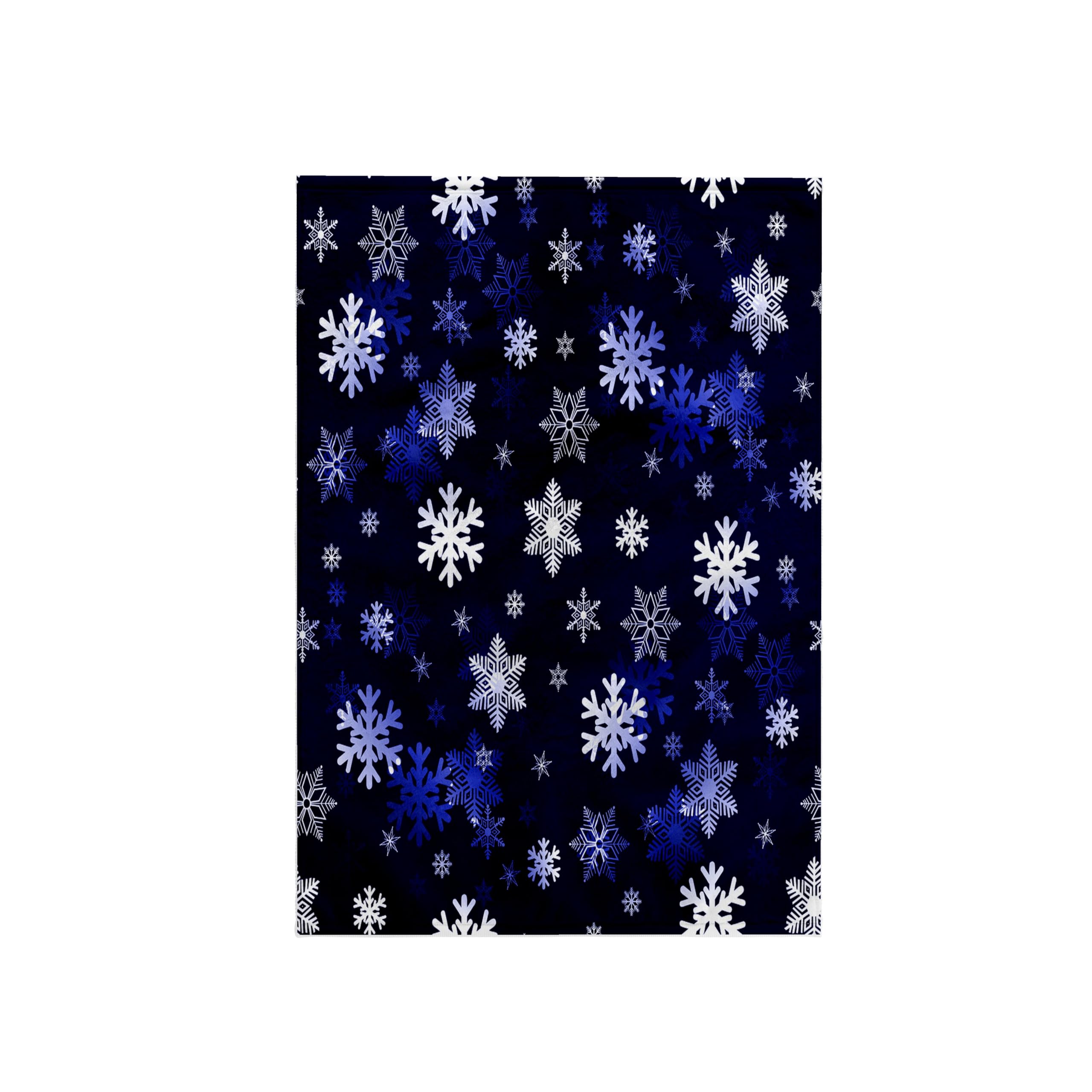 3dRose "Dark Blue Winter Christmas Snowflakes with A Seamless Pattern Towel, Multi-Colour, 15 x 22-Inch